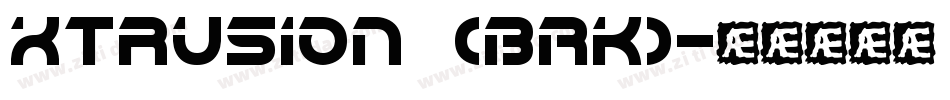Xtrusion (BRK)字体转换